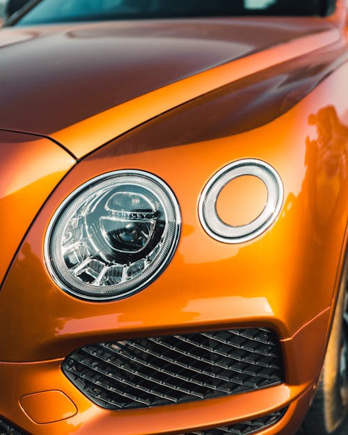 Close up of Bentley Car