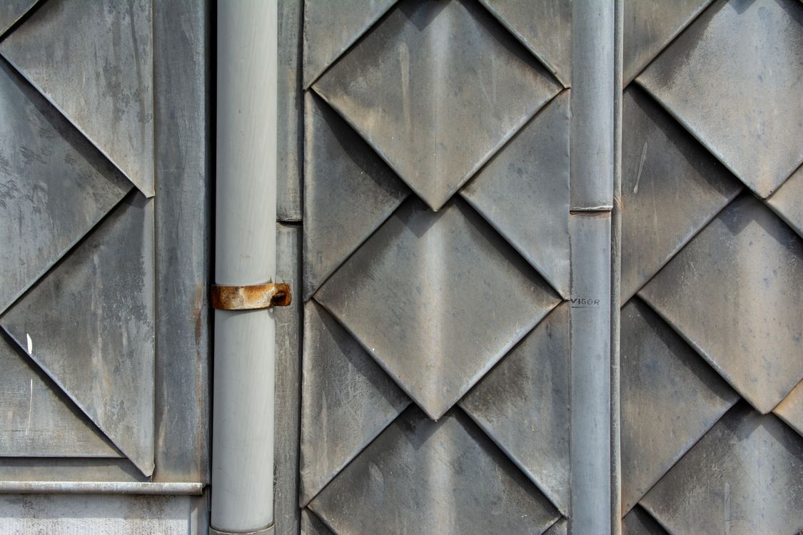 Geometric Pattern on Metal Surface · Free Stock Photo