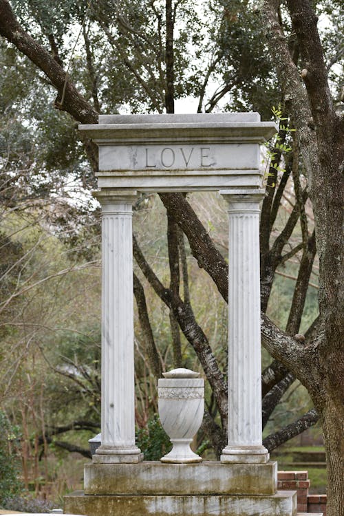 Free Grave in Classical Architectural Style Stock Photo