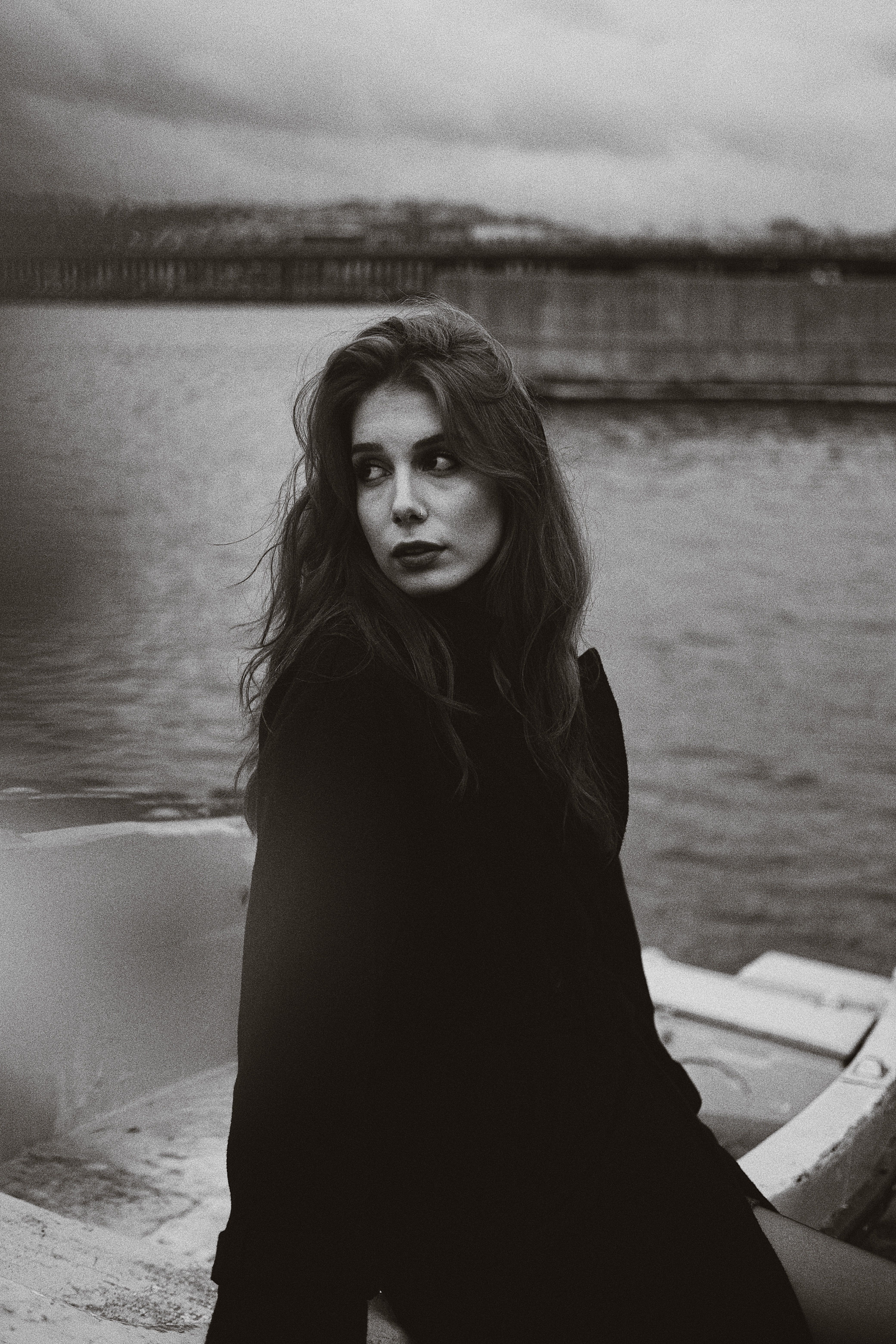 Woman in Coat on Boat · Free Stock Photo