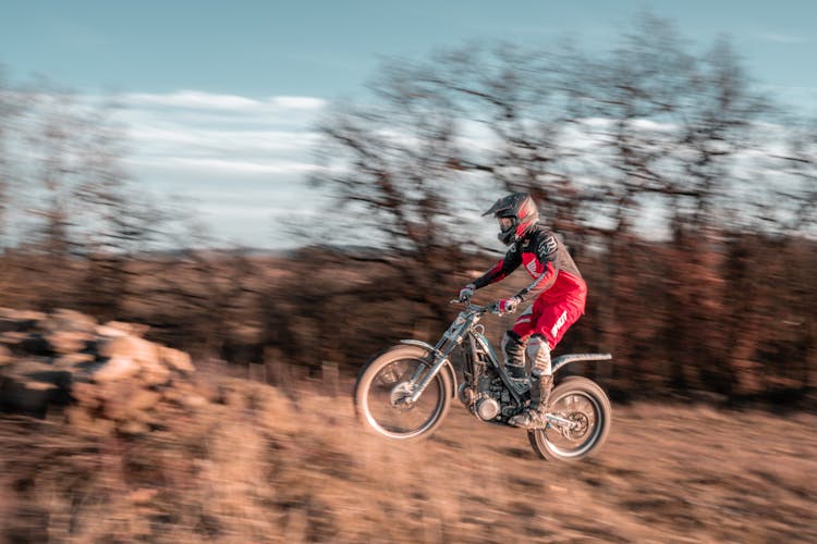 Rider Riding Motorbike