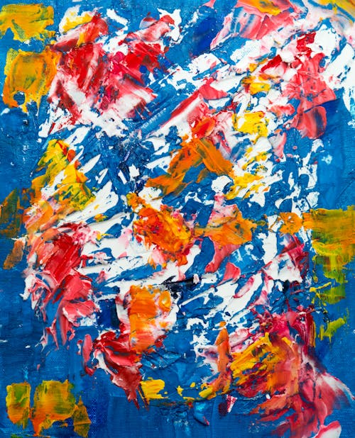 Free Photo of Abstract Painting On Canvass Stock Photo