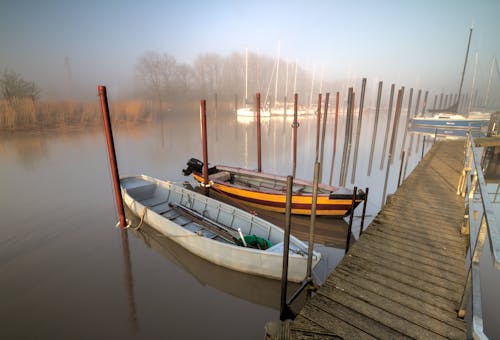 Photograph of Boats on a Dock