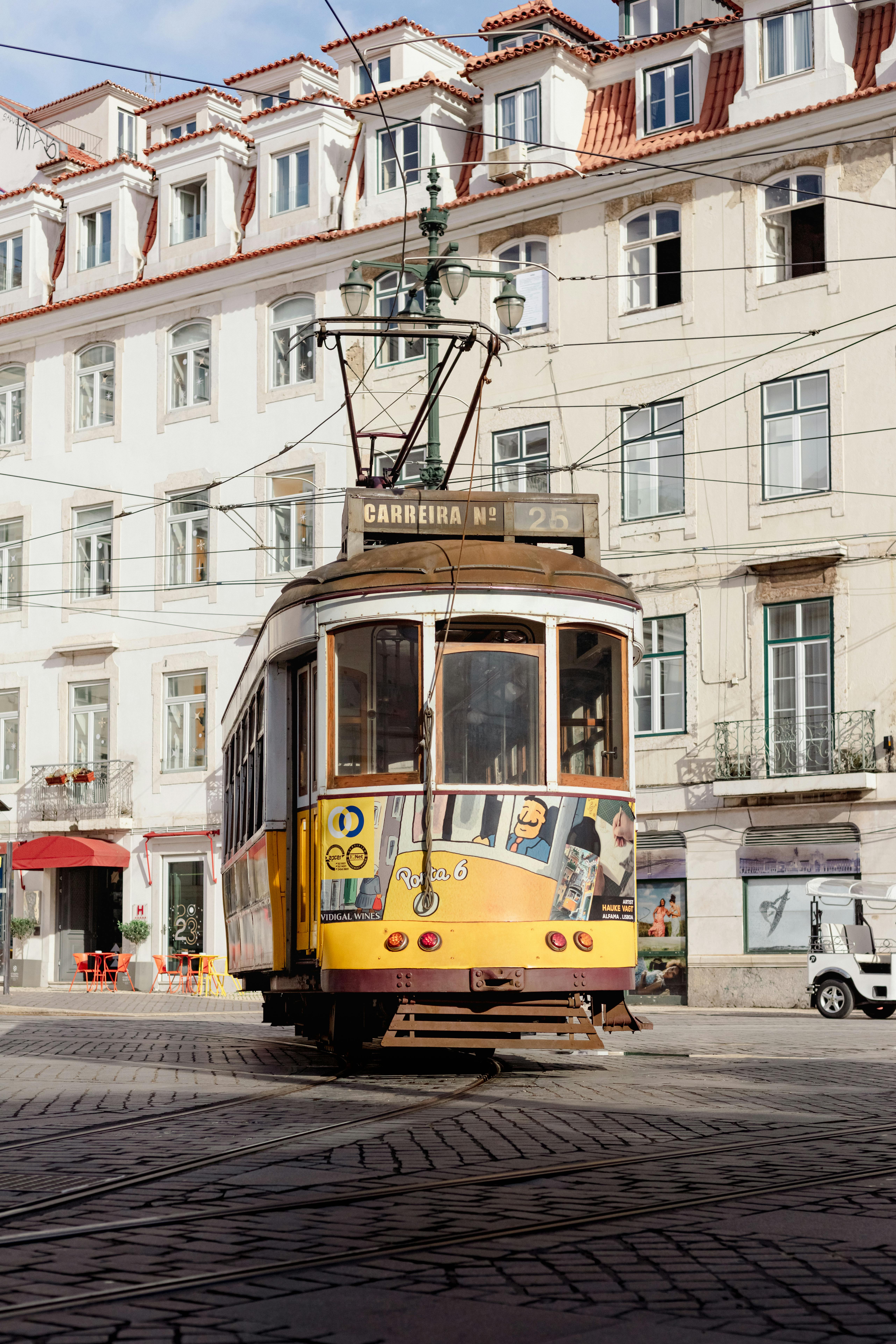 Lisbon street electric train in Lisbon, Portugal · Free Stock Photo