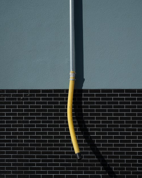 View of a Pipe Outside of a Building 