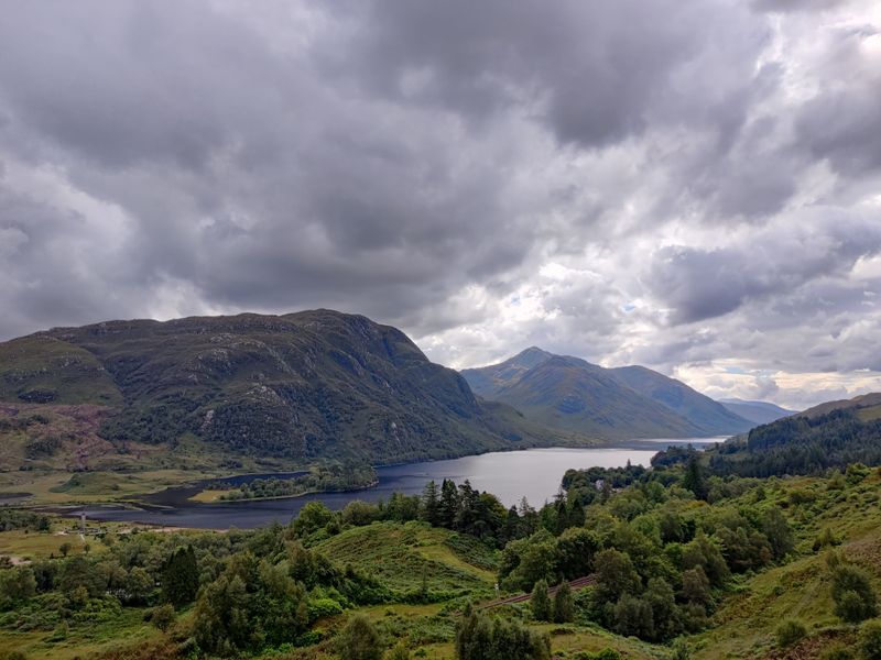 Loch Shiel and surrounding mountains at Glenfinnan — photo by Captain Teflon on Pexels