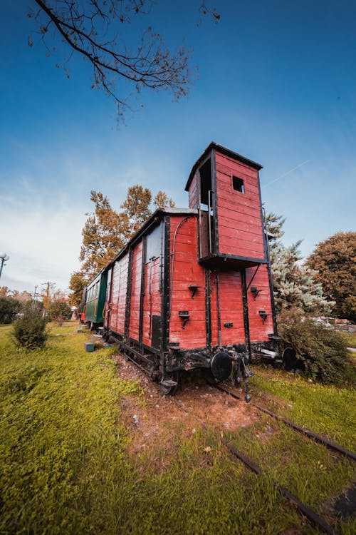 Abandoned Train on Railway