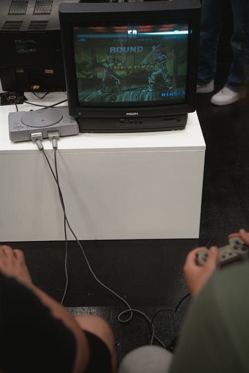 Playstation 1 with the TV - Gamescom 2022