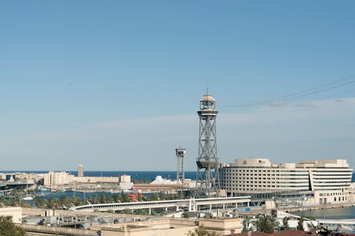 Clear Sky over City