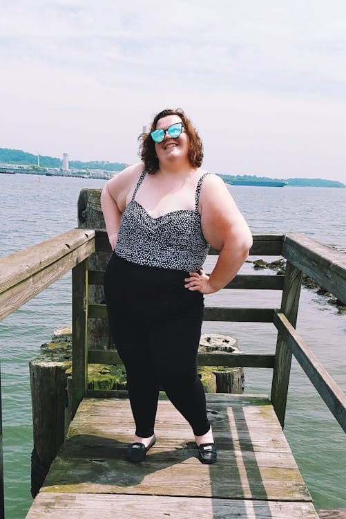 Woman Posing on Pier