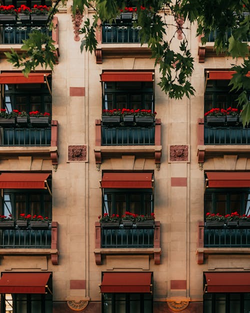 Gratis stockfoto met balkons, buitenkant van het gebouw, city street