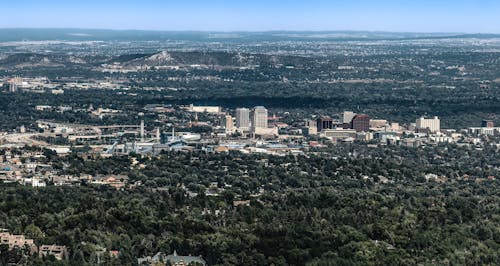 Cityscape of Colorado Springs, Colorado 2021