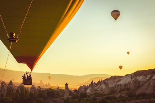 Základová fotografie zdarma na téma 4k pozadí, balón, cappadocia