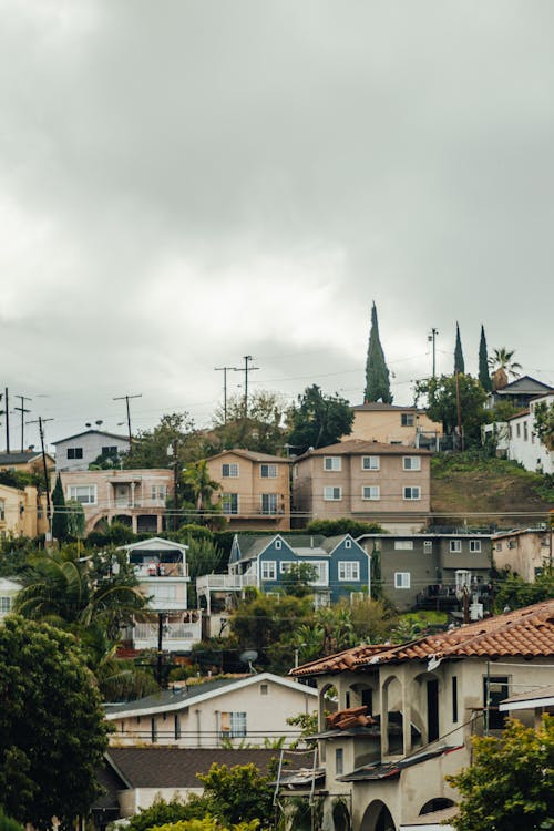 Landscape of a Town on a Mountain