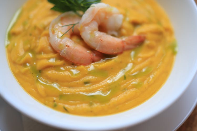 Creamy Soup With Shrimp