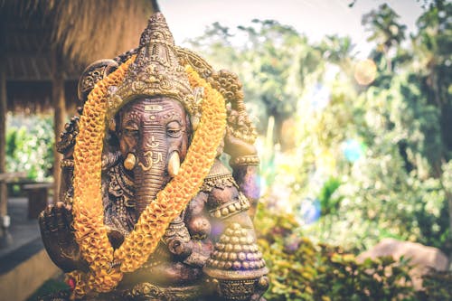 Brown Ganesha Figurine