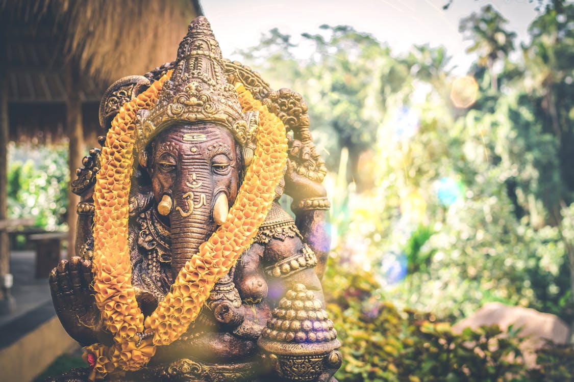Figurine De Ganesha Marron