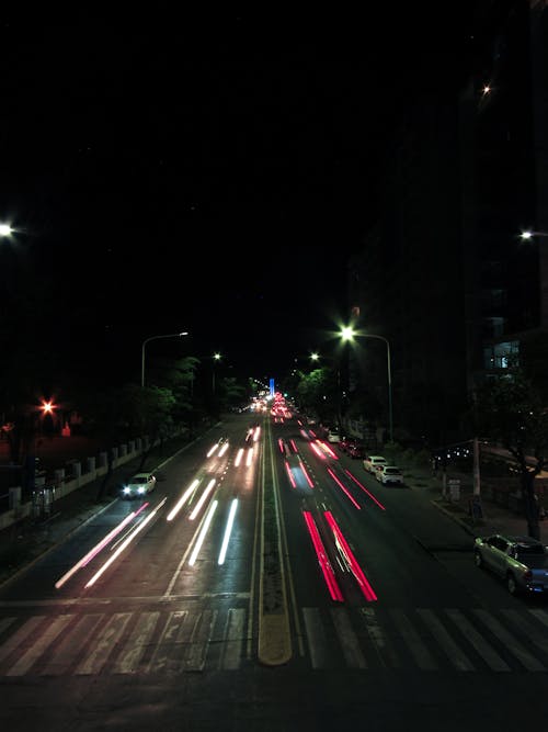 免费 垂直拍摄, 晚上, 汽車 的 免费素材图片 素材图片