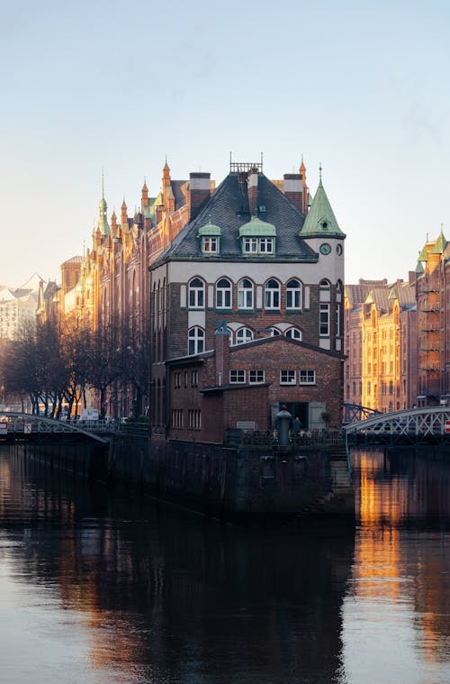 Kostenloses Stock Foto zu fluss, gebäude, hamburg