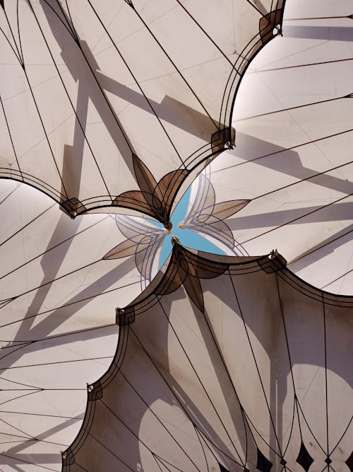 Canopies in Nabawi Mosque in Medina, Saudi Arabia