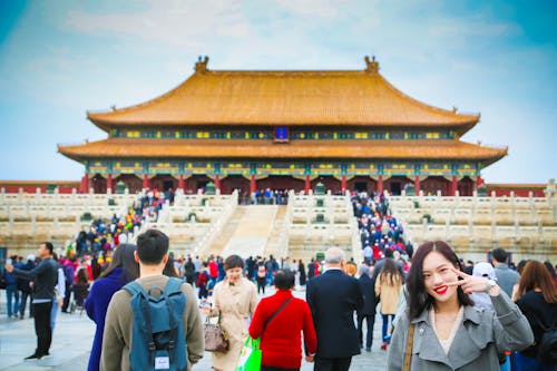 Tourists at Forbidden Temple