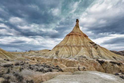 Free Storm Clouds Over Bardenas Reales Desert, Spain Stock Photo