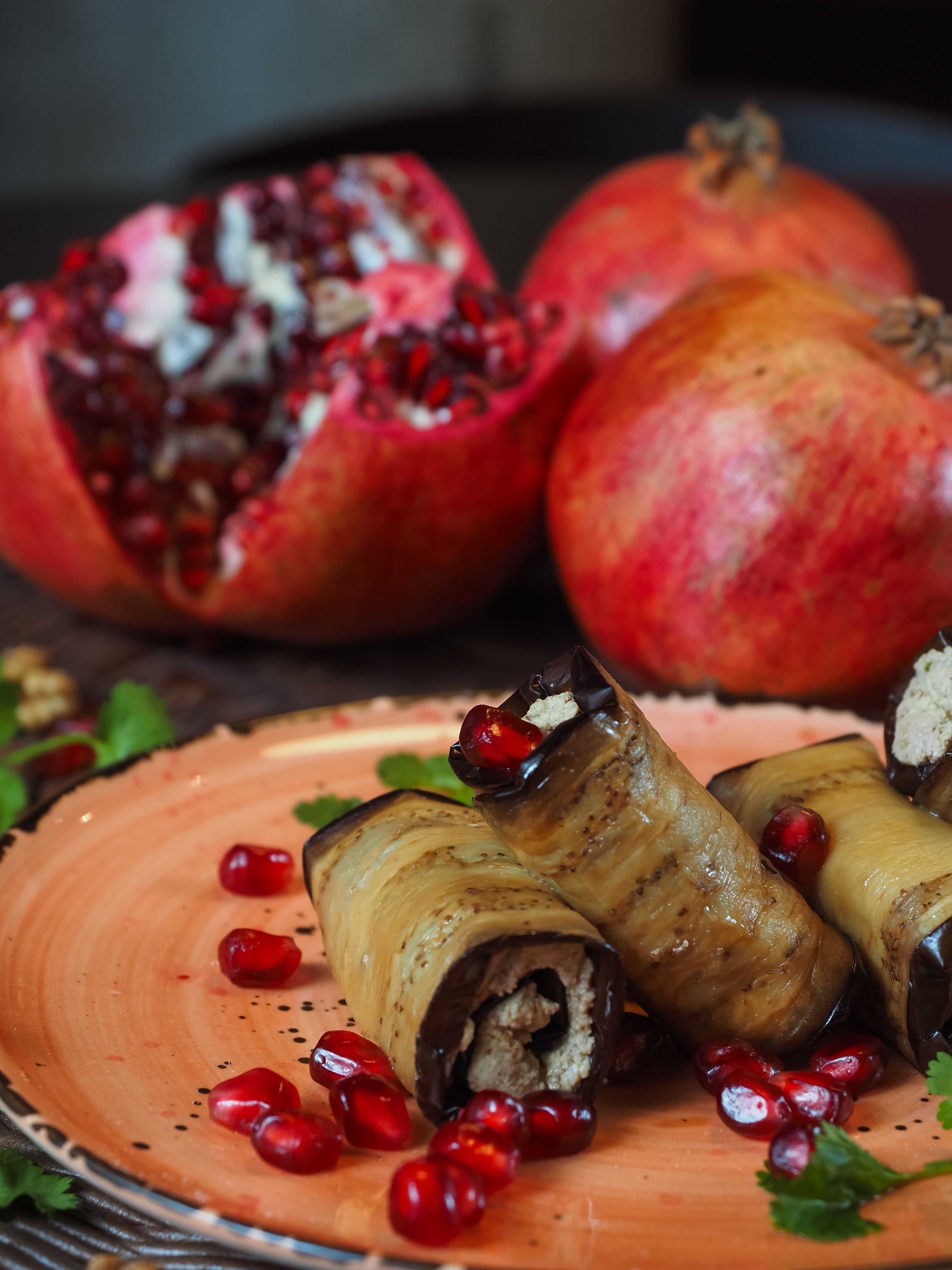 Recipe for  aubergine and parmesan rolls
