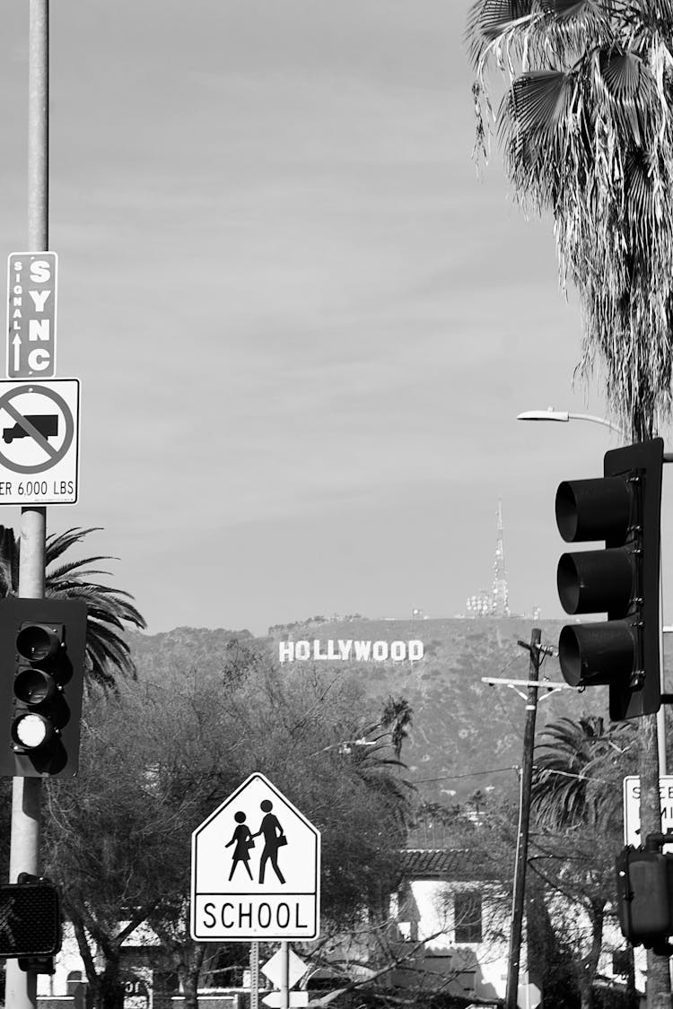 Hollywood On Hill In Los Angeles, USA