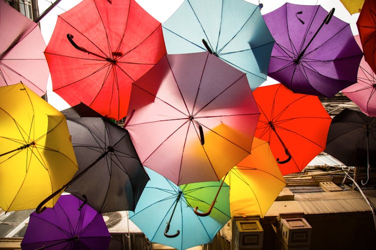 Assorted-color Umbrellas