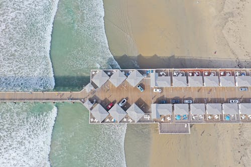 Drone Shot of a Beach 