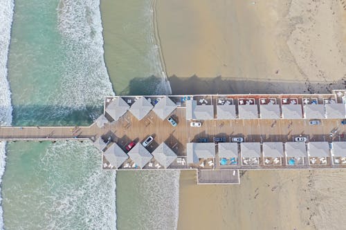 Aerial View of a Pier