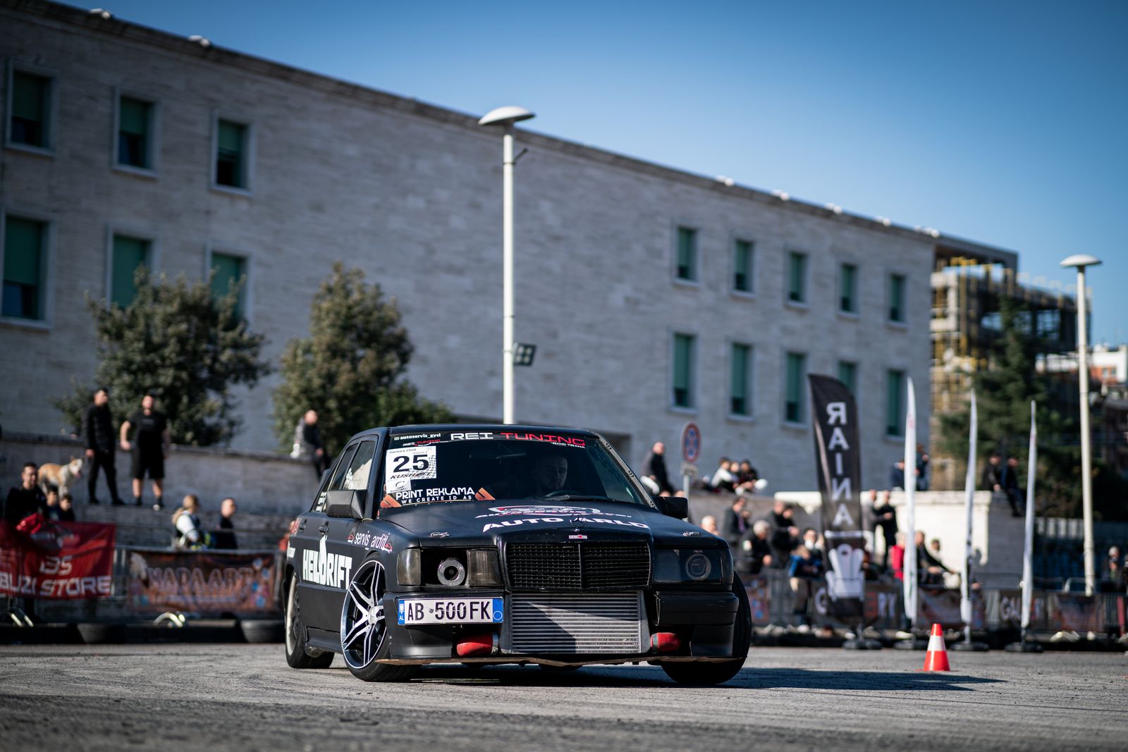 Representative black drift car on track; not a Formula DRIFT 2026 car or inspection photo. Photo by Ardit Mbrati via Pexels.