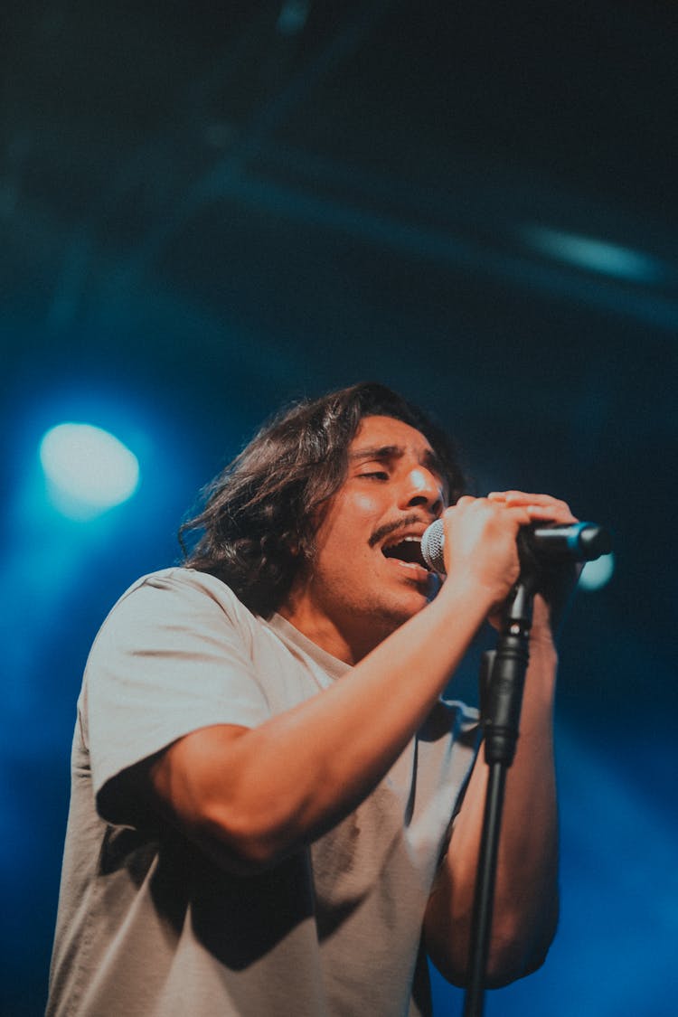 Photo Of A Man Singing