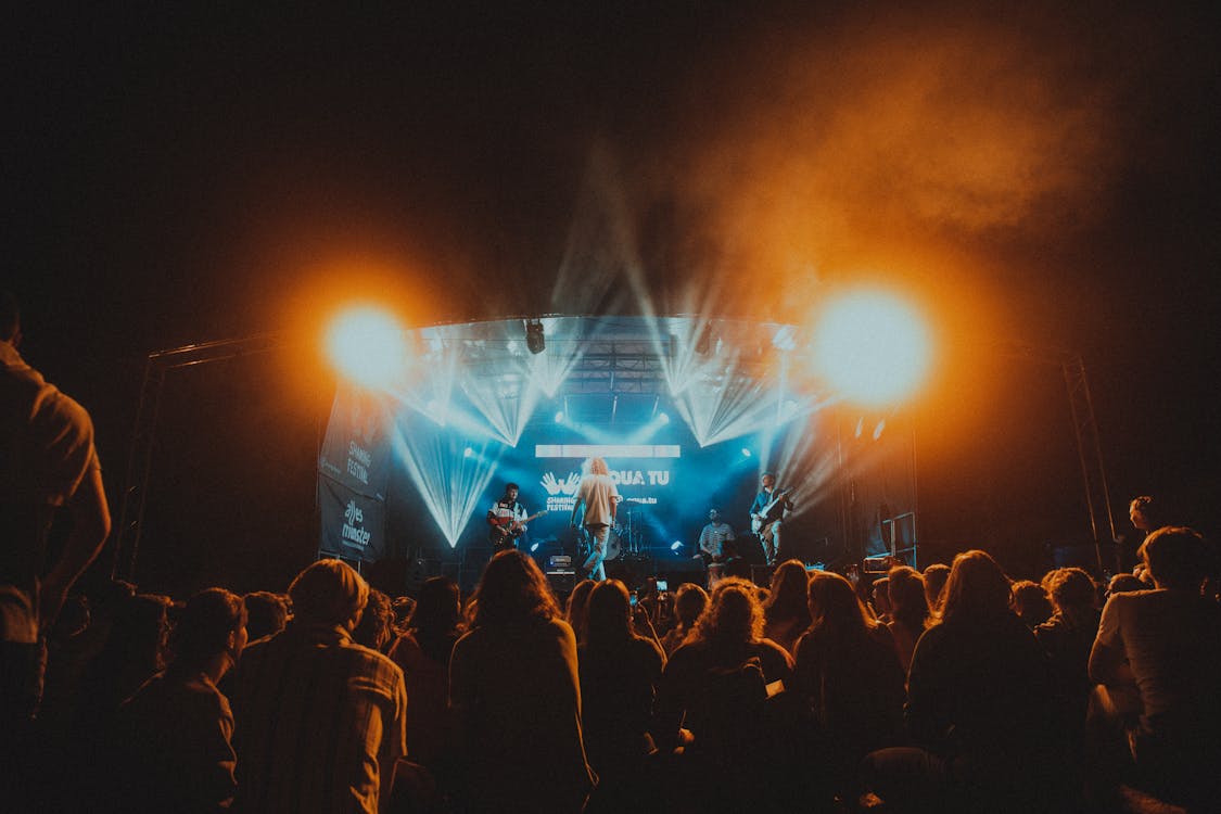 Audience in Front of a Stage at a Festival · Free Stock Photo