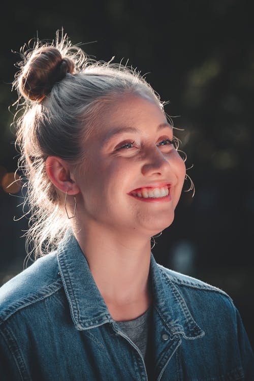Free Photo of a Woman Smiling Stock Photo