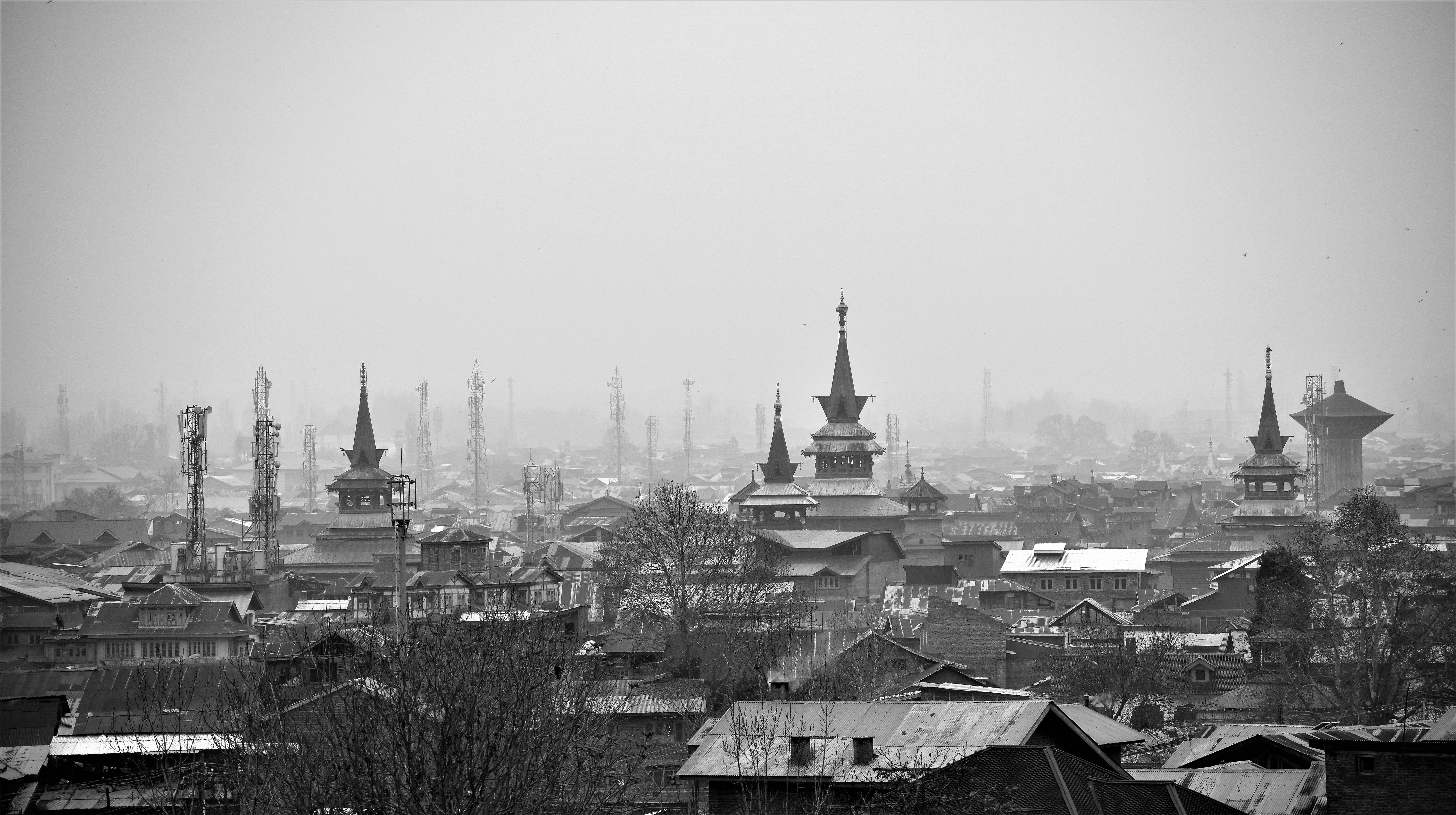 Cityscape in Black and White · Free Stock Photo
