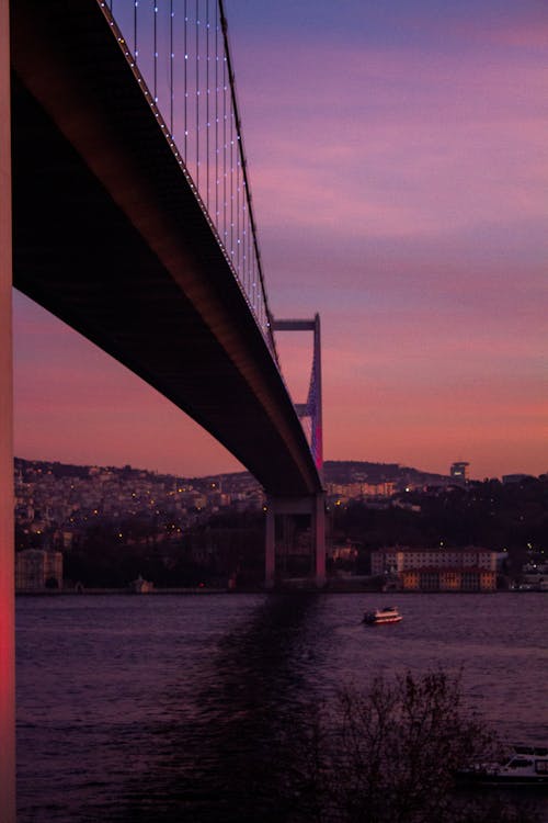 Ingyenes stockfotó boszporusz híd, függőleges lövés, hajnal témában