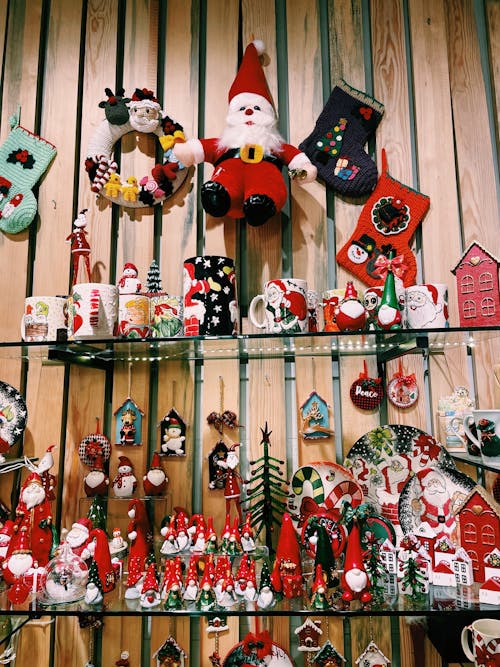 Immagine gratuita di atmosfera natalizia, babbo natale, figurine