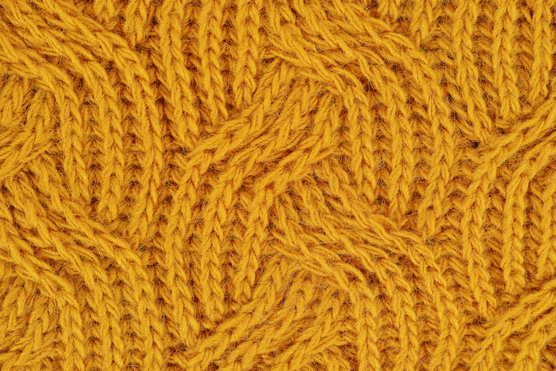 Brown Knitted Textile