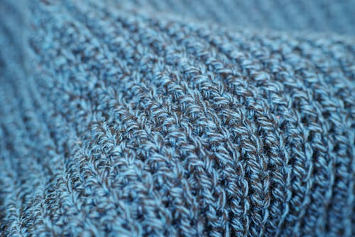 Ücretsiz Grey Knit Textile'in Yakın çekim Fotoğrafçılığı Stok Fotoğraflar
