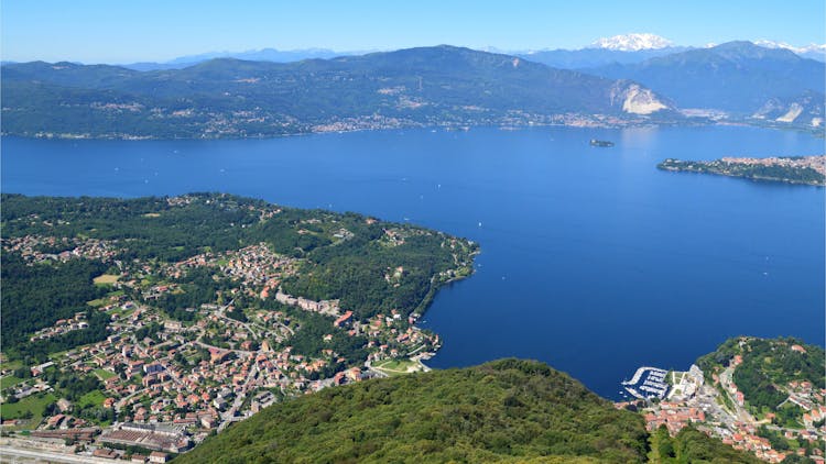 Aerial View Of Lake Maggiore