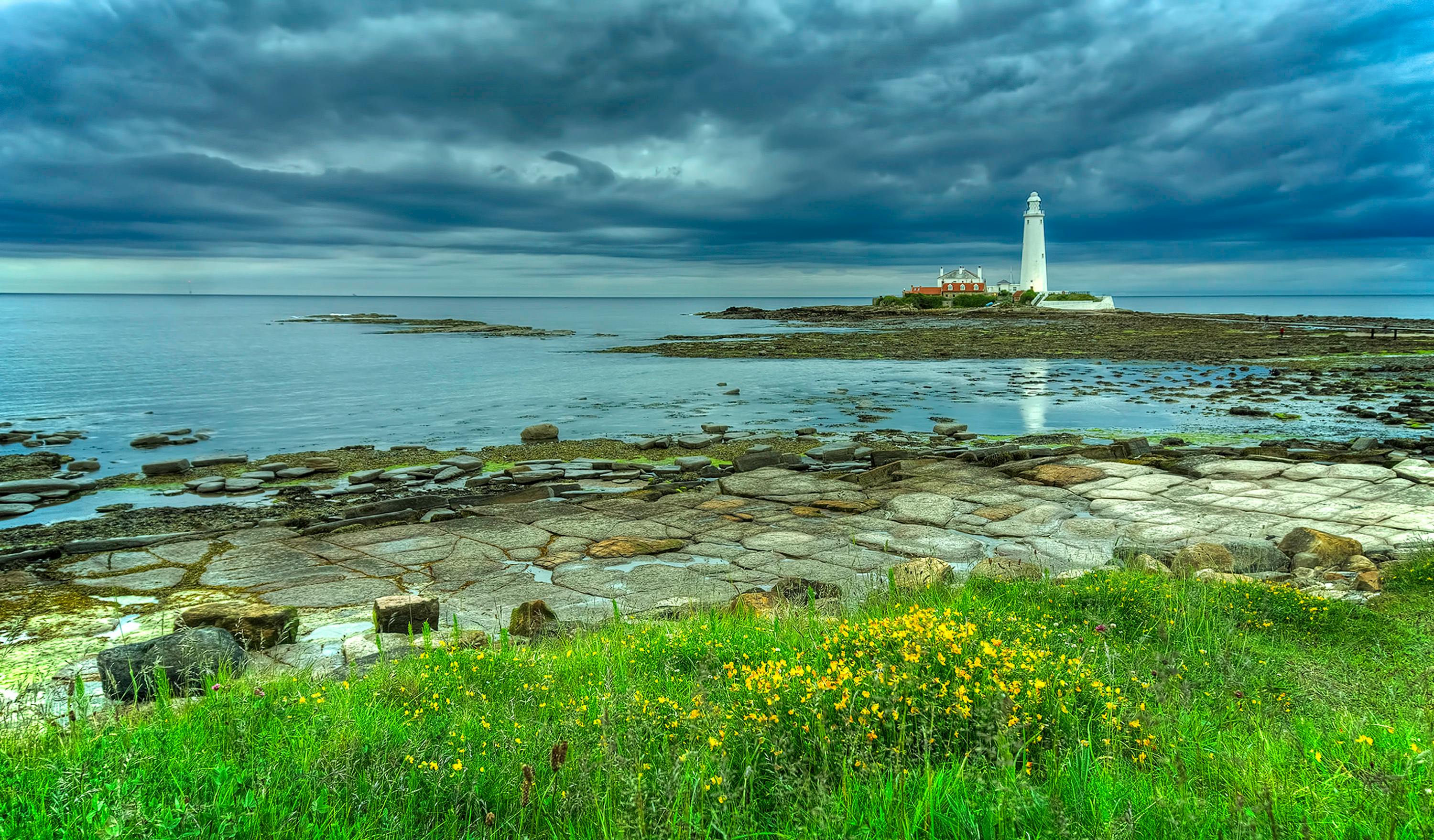 Kostenloses Foto zum Thema: leuchtturm, seelandschaft, st. marys helles