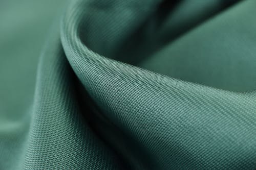 Close View Pf Green Textile