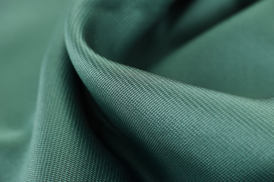 Close View Pf Green Textile