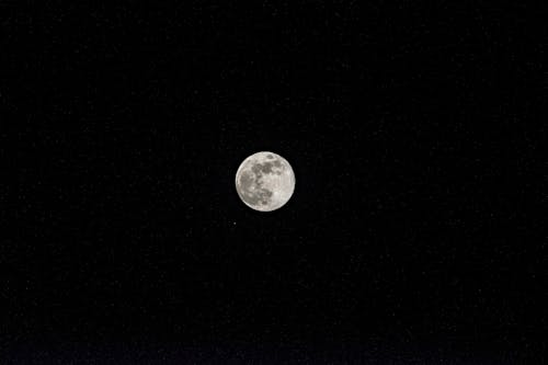 Free stock photo of black sky, dark night, full moon