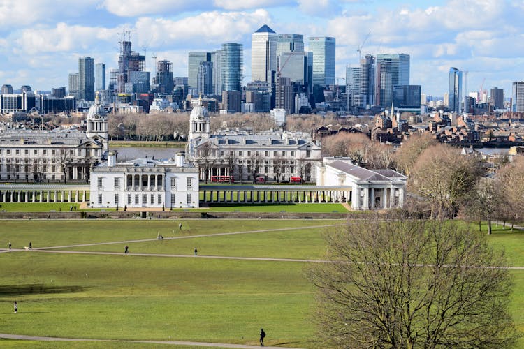 Panoramic View Of London Greenwich Park