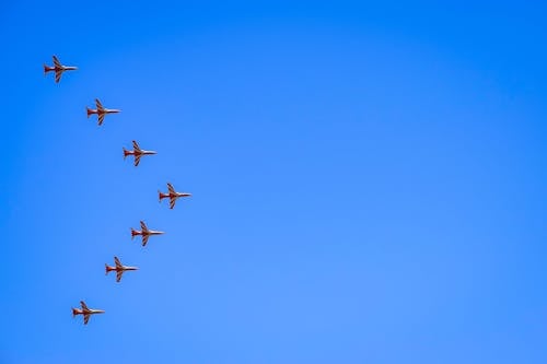 Foto d'estoc gratuïta de avions, cel, cel clar