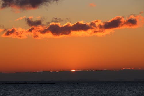 Gratis lagerfoto af daggry, gylden time, hav