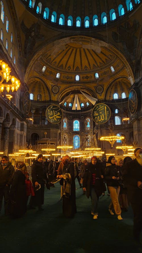 Gratis lagerfoto af folk, hagia sophia, interiør