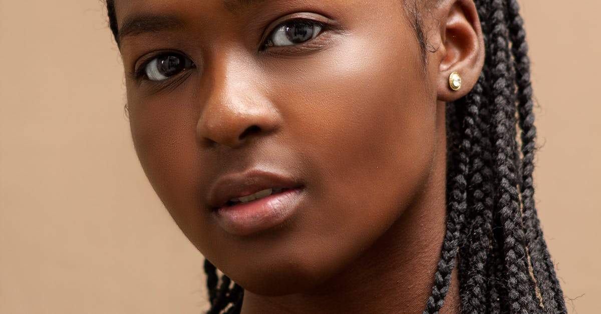 Beautiful Young Woman with Braided Hair